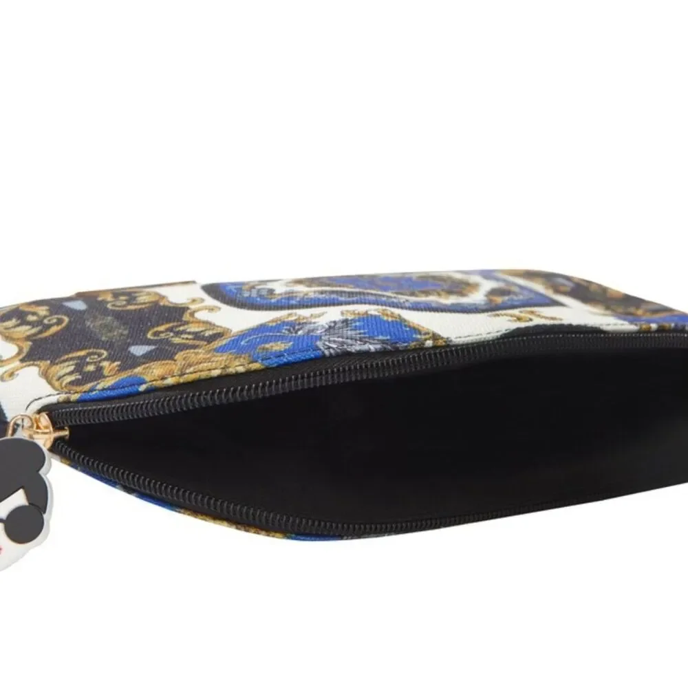 NWT Alice + Olivia A+O X FABFITFUN Pencil Pouch in Regal Romance Sapphire - Picture 8 of 8